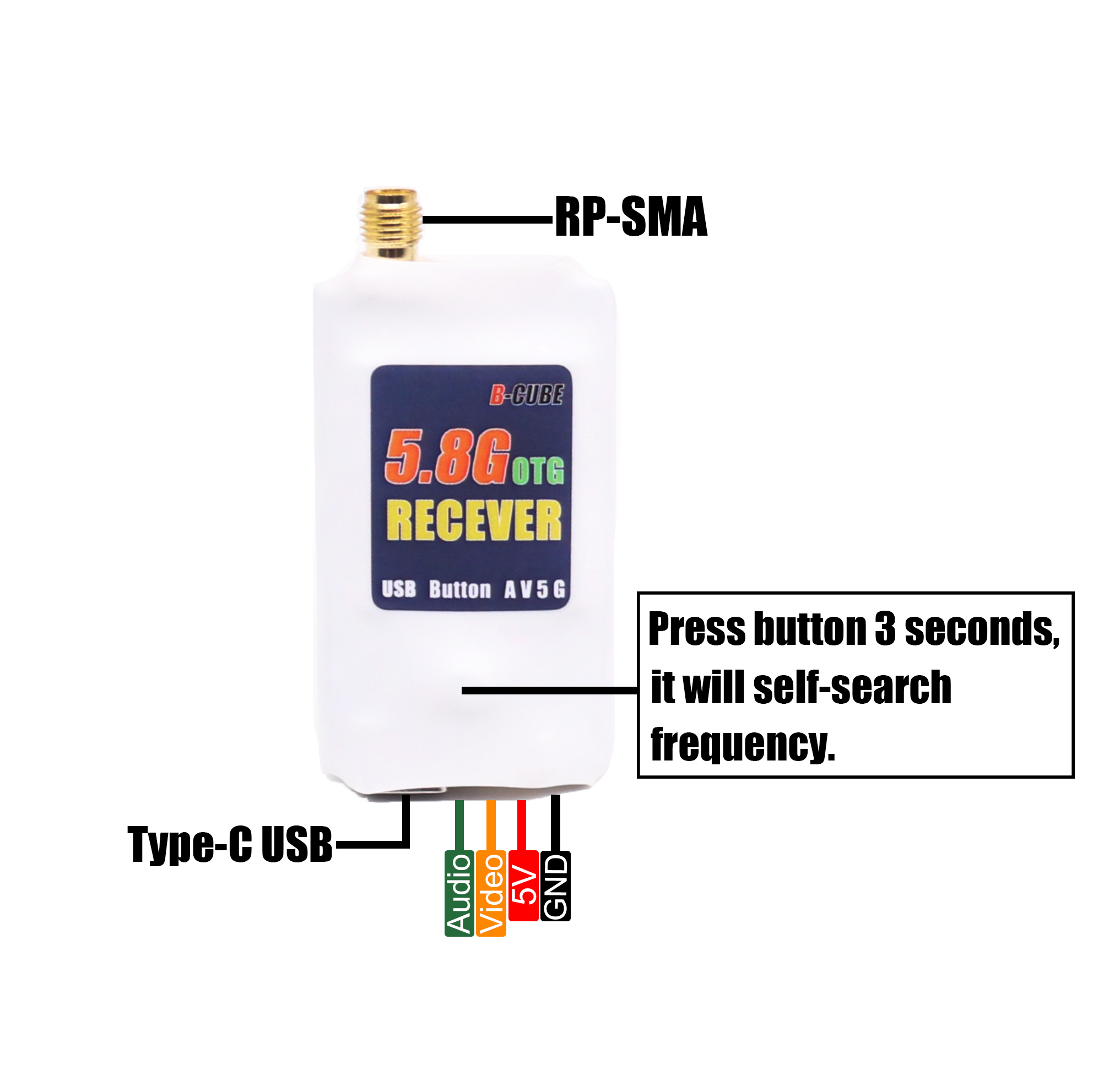 Récepteur OTG B-CUBE VTX 5.8G  - Foxeer Reaper Extreme 2.5W Vtx avis et prix